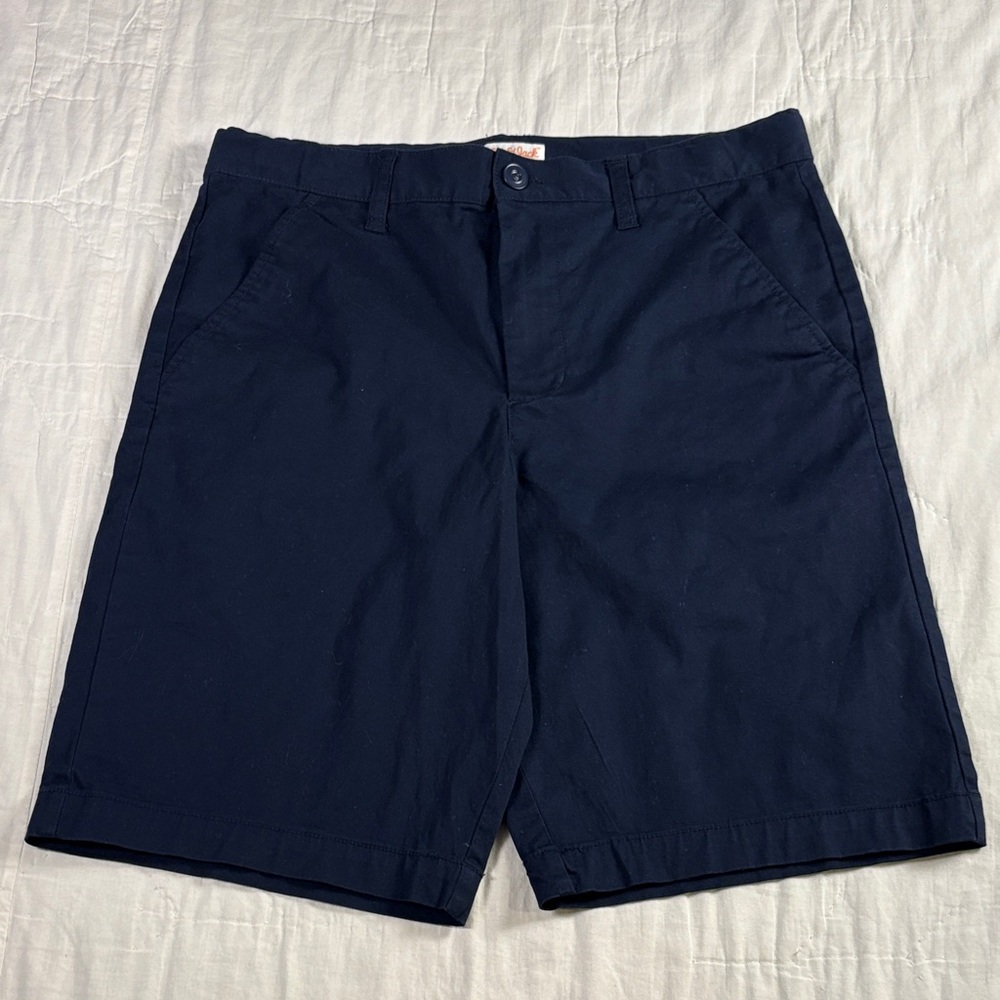 Cat & Jack Boys Navy Blue School Uniform‎ Chino Shorts Size 16 Adjustable Waist - Picture 8 of 9
